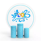 Sommer Schwimmbad Party Dekoration Runden Hintergrund Bausatz