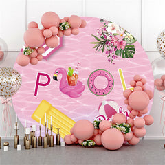 Sommer Schwimmbad Party Themenorientiert Kreis Baden Hintergrund