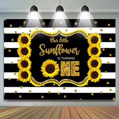 Sonnenblume Glücklich Erste Geburtstag Foto-Shooting Hintergrund