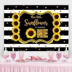 Sonnenblume Glücklich Erste Geburtstag Foto-Shooting Hintergrund