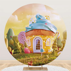 Sonnenschein Nachtisch Haus Themenorientiert Runden Geburtstag Hintergrund