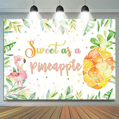 Süss Als A Ananas Hintergrund für Baby Dusche Party