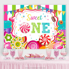 Süss Eins Lutscher Süssigkeit Land Glücklich Geburtstag Hintergrund