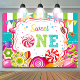 Süss Eins Lutscher Süssigkeit Land Glücklich Geburtstag Hintergrund