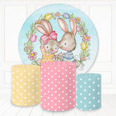 Süß Peter Kommunizieren Blumen Hochzeit Runden Hintergrund Bausatz