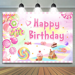 Süss Rosa Nachtisch Welt Themenorientiert Glücklich Geburtstag Hintergrund