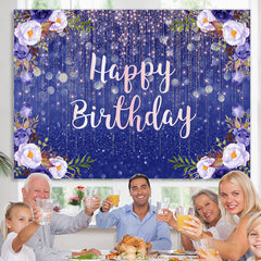 Süße lila Blume Bokeh alles Gute zum Geburtstag Hintergrund