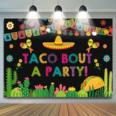Taco Kampf A Party Fiesta Party Für Urlaub Hintergrund