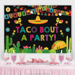 Taco Kampf A Party Fiesta Party Für Urlaub Hintergrund