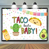 Taco Kampf A Schätzchen Fiesta Thema Babydusche Hintergrund