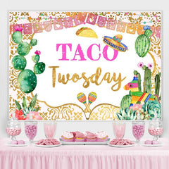 Taco Zwei Tage Mexikaner Fiesta Geburtstag Party Hintergrund