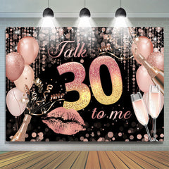 Sprechen 30 Zu Mich Themenorientiert Funkeln Und Luftballons Hintergrund