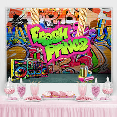 Der Frisch Prinz Bunt Ziegel Baby Dusche Hintergrund