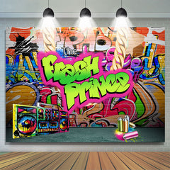Der Frisch Prinz Bunt Ziegel Baby Dusche Hintergrund