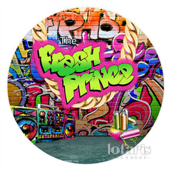 Der Frisch Prinz Radio Thema Babydusche Runden Hintergrund
