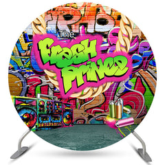 Der Frisch Prinz Radio Thema Babydusche Runden Hintergrund