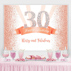 Dreißig Und Fabelhaft Rose Gold 30 Geburtstag Hintergrund