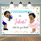 Touchdowns Oder Eine Geschichte Weiß Baby Dusche Hintergrund Für Zwillinge
