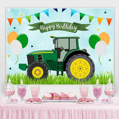 Traktor Thema Geburtstag Foto-Shooting Hintergrund für Junge