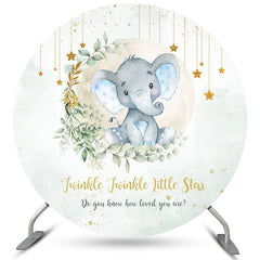 Funkeln Stern Runden Niedlich Elefant Babydusche Hintergrund