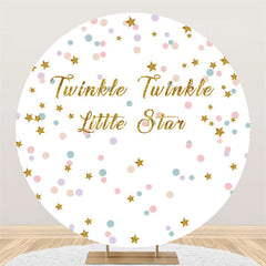 Funkeln Funkeln Wurf Stern Geburtstag Kreis Hintergrund