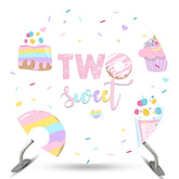 Zwei Süß Krapfen Süßigkeiten Land Kreis Geburtstag Hintergrund