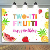 Twotti Früchte Aquarell Früchte Mädchen Geburtstag Hintergrund