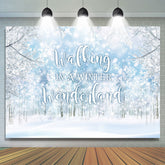 Gehen In A Winter Wunderland Schnee Geburtstag Hintergrund