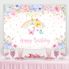 Aquarell Flora Baby Mädchen Prinzessin Geburtstag Hintergrund
