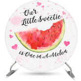 Wassermelone Rosa Liebe Kreis 1 Geburtstag Hintergrund