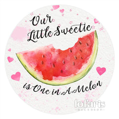 Wassermelone Rosa Liebe Kreis 1 Geburtstag Hintergrund