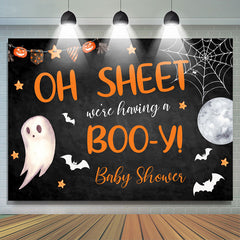 Wir Sind Haben A Booy Halloween Babydusche Hintergrund