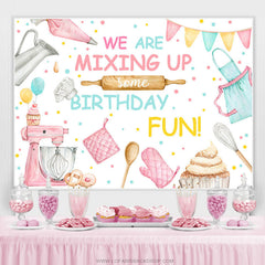 Wir Sind Mischen Hoch Manche Geburtstag Spaß Hintergrund Für Mädchen