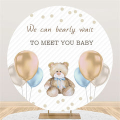 Wir Kann Bärig Warten Zu Treffen Du Baby Kreis Hintergrund