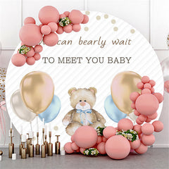 Wir Kann Bärig Warten Zu Treffen Du Baby Kreis Hintergrund