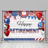 Wir Stolz Von Du USA Flagge Streifen Holz Ruhestand Hintergrund