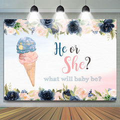 Was Wille Baby Sei Eiscreme Blumen Hintergrund für babydusche Party