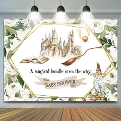 Weiss Blumen Harry Potter-Thema babydusche Hintergrund