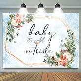 Weiss Rot Blumen Winter Schnee Blau Babydusche Hintergrund