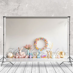 Weiß Wand Bunt Geschenk Hase Foto Ostern Hintergrund