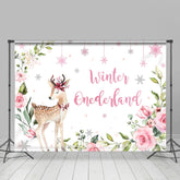 Winter Weihnachten Elch Rosa Blume Foto-Shooting Hintergründe