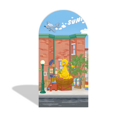 Sesame Street Theme Happy Birthday Party Bogenwand Abdeckung Elmo Bibo Krümelmonster Deko