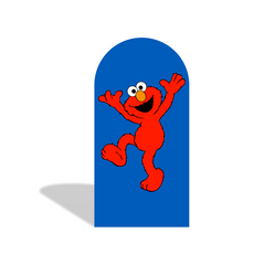 Sesame Street Sesamstraße Elmo Thema Happy Birthday Bogenhintergrund Abdeckung Bunt Deko