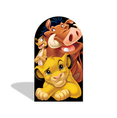 Lion King Birthday Baby Shower Party Ground Bogenwand Abdeckung Sonnenuntergang Afrika Deko