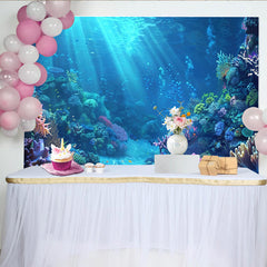 Lofaris Tiefsee Unterwasserwelt-Fotohintergrund mit Korallenriff, magische Kulisse für professionelle Studiofotografie