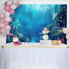 Lofaris Lebendiger Unterwasserwelt Hintergrund mit bunten Fischen und Korallenriff, perfekte Kulisse für professionelle Fotostudios und Events