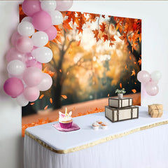 Lofaris Leuchtender Herbst-Fotohintergrund mit fallenden Ahornblättern, natürliche Kulisse für Fotostudio und Events