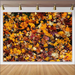 Lofaris Leuchtender Herbstlaub Fotohintergrund mit bunten Blättern, natürliche Kulisse für Herbstfotografie und Dekoration