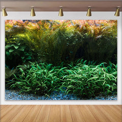 Lofaris Üppiger grüner Unterwasserlandschaft Fotohintergrund, für professionelle Aquarien-Fotografie und Natur-Dekoration