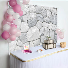 Lofaris Realistischer grauer Steinwand Hintergrund mit natürlicher Textur, vielseitige Fotokulisse für Studio und Eventdekoration